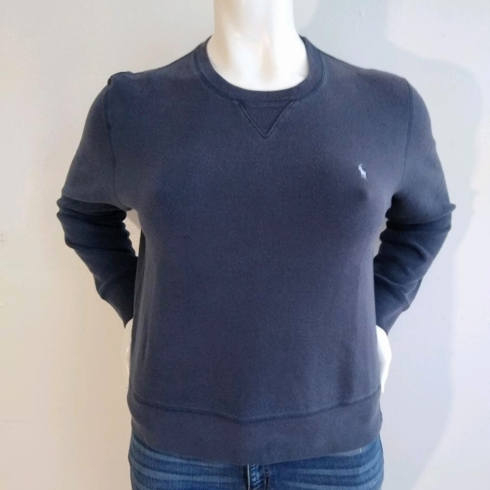 Ralph Lauren Sport Navy Blue Plain Sweatshirt XL